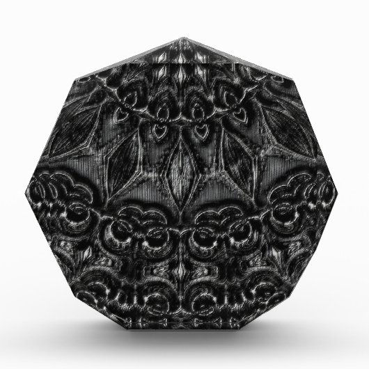 Charcoal Mandala Foto Block (Vorderseite)