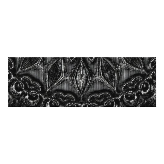 Charcoal Mandala Foto Print (Vorne)