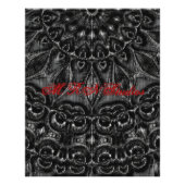 Charcoal Mandala Foto Print (Vorne)