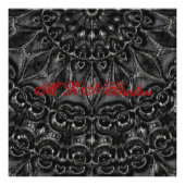 Charcoal Mandala Foto Print (Vorne)