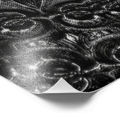 Charcoal Mandala Foto Print (Ecke)