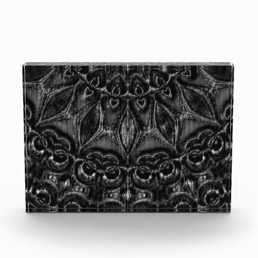 Charcoal Mandala Fotoblock (Vorderseite)