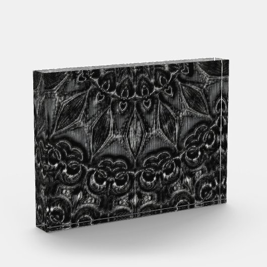 Charcoal Mandala Fotoblock (Links)
