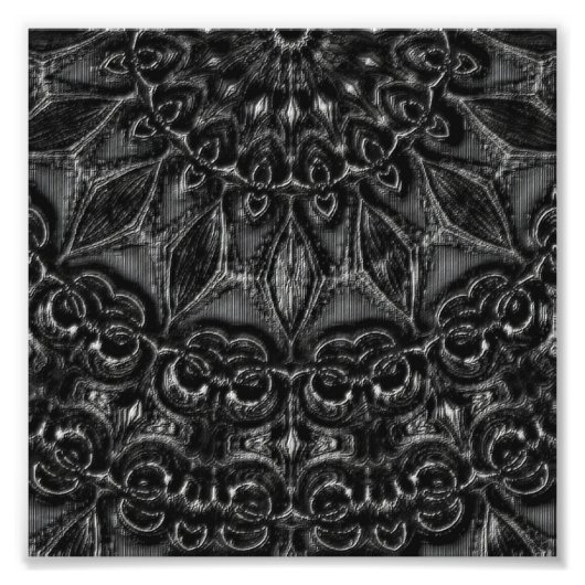 Charcoal Mandala Fotodruck (Vorne)