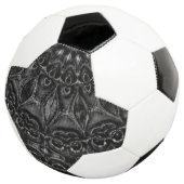 Charcoal Mandala Fußball (Dreiviertel)