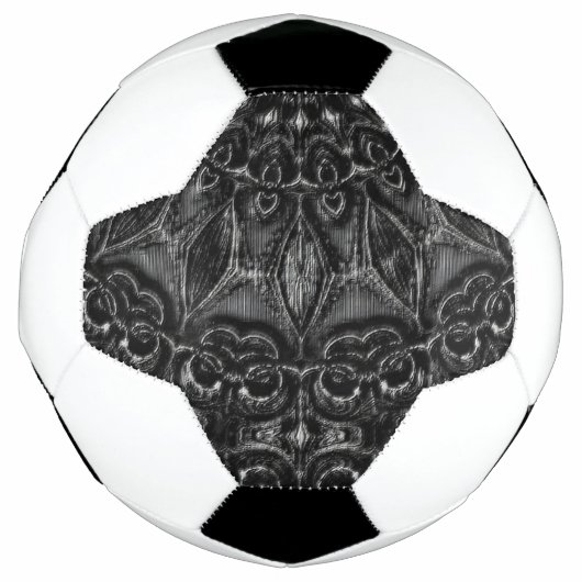 Charcoal Mandala Fußball (Vorderseite)