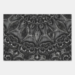 Charcoal Mandala Geschenkpapier Set