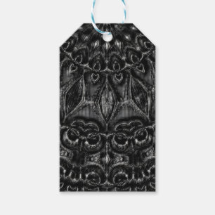 Charcoal Mandala Gift Tags Geschenkanhänger