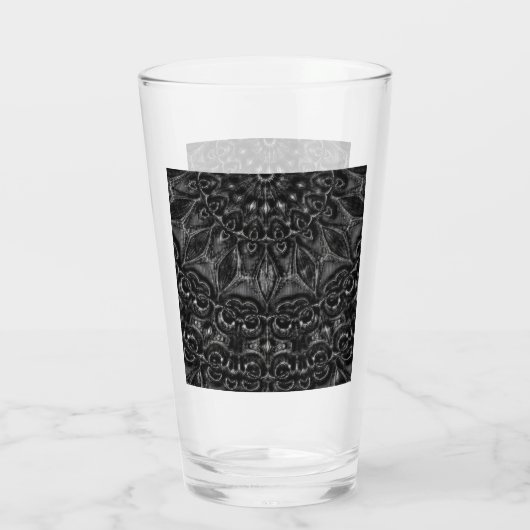 Charcoal Mandala Glas (Rückseite)