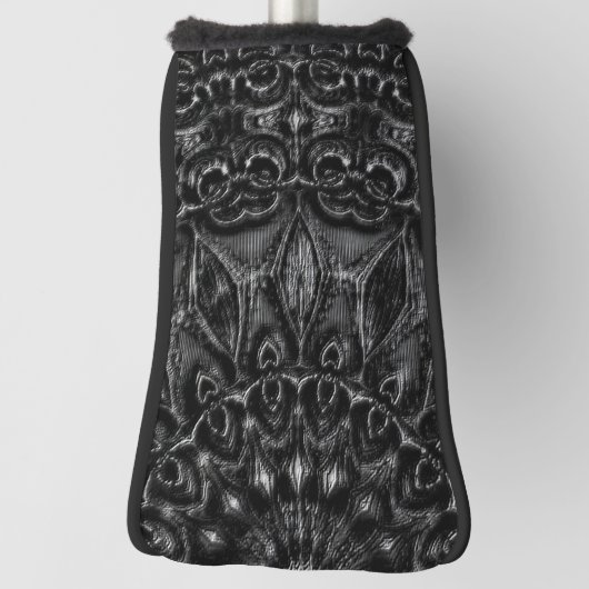 Charcoal Mandala Golf Headcover (Rotieren 90)