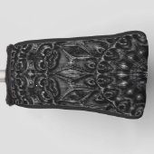 Charcoal Mandala Golf Headcover (Vorderseite)