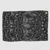 Charcoal Mandala Golfhandtuch (Horizontal)