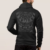 Charcoal Mandala  Hoodie (Rückseite)