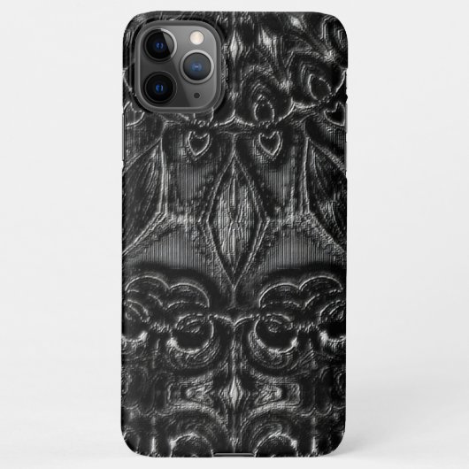 Charcoal Mandala iPhone Hülle (Rückseite)