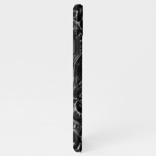 Charcoal Mandala  iPhone Hülle (Rechte Seite)