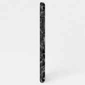 Charcoal Mandala iPhone Hülle (Linke Seite)