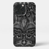 Charcoal Mandala iPhone Hülle (Rückseite)