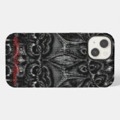 Charcoal Mandala iPhone Hülle (Rückseite (Horizontal))