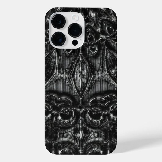 Charcoal Mandala iPhone Hülle (Rückseite)