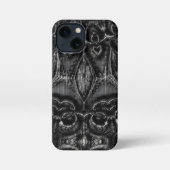 Charcoal Mandala iPhone Hülle (Rückseite)