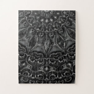 Charcoal Mandala Jigsaw Puzzle