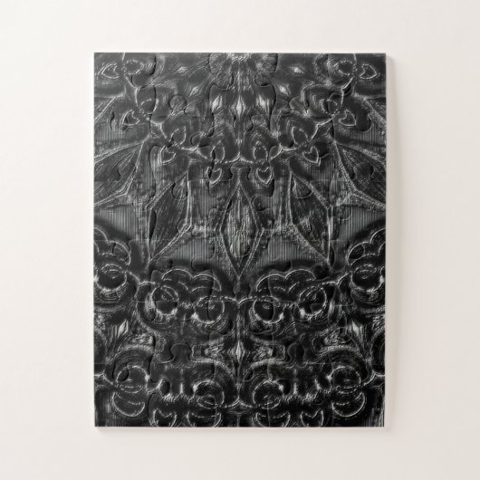 Charcoal Mandala Jigsaw Puzzle (Vertikal)