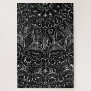 Charcoal Mandala Jigsaw Puzzle