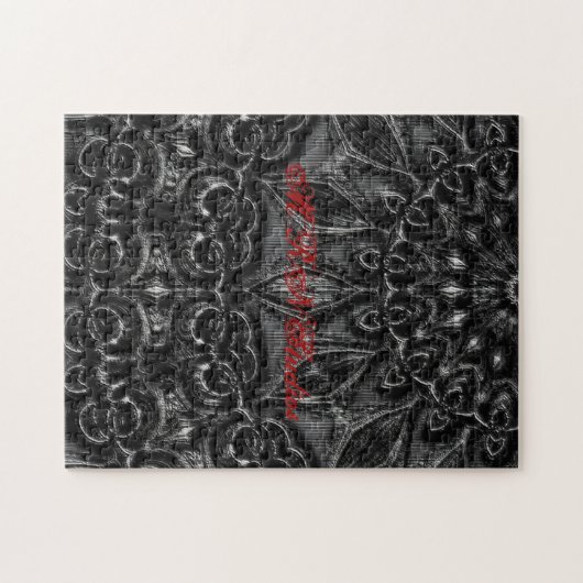 Charcoal Mandala Jigsaw Puzzle (Horizontal)