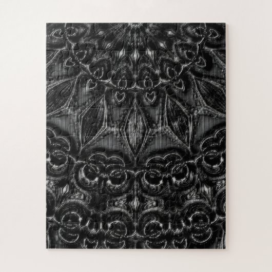 Charcoal Mandala Jigsaw Puzzle (Vertikal)