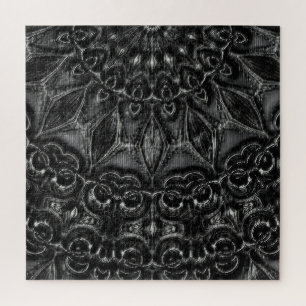Charcoal Mandala Jigsaw Puzzle