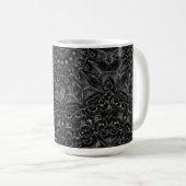 Charcoal Mandala Kaffeetasse (VorderseiteRechts)