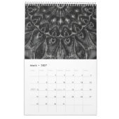 Charcoal Mandala Kalender (Mär 2027)