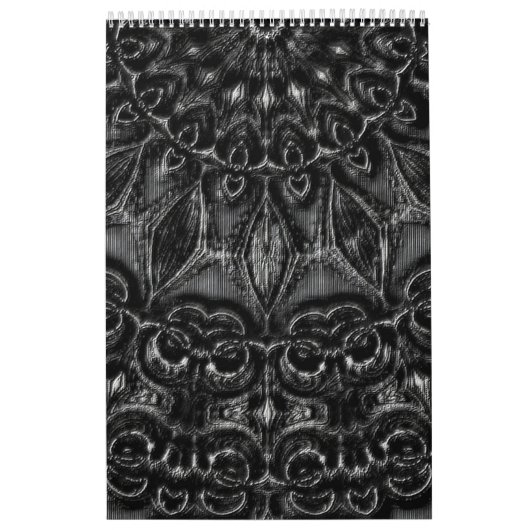 Charcoal Mandala Kalender (Titelbild)