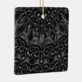 Charcoal Mandala Keramikornament (Rechts)