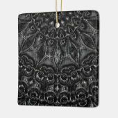 Charcoal Mandala Keramikornament (Links)