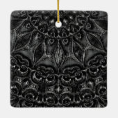 Charcoal Mandala Keramikornament (Rückseite)