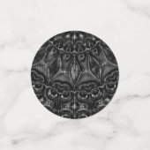 Charcoal Mandala  Konfetti (Klein Vorderseite)