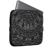 Charcoal Mandala Laptop Sleeve (Vorne Rechts)