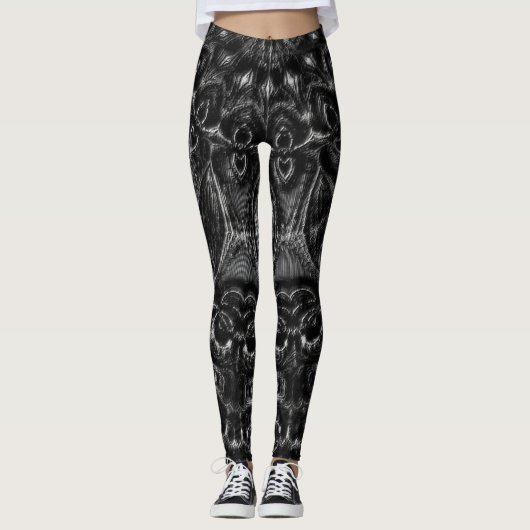 Charcoal Mandala Leggings (Vorderseite)