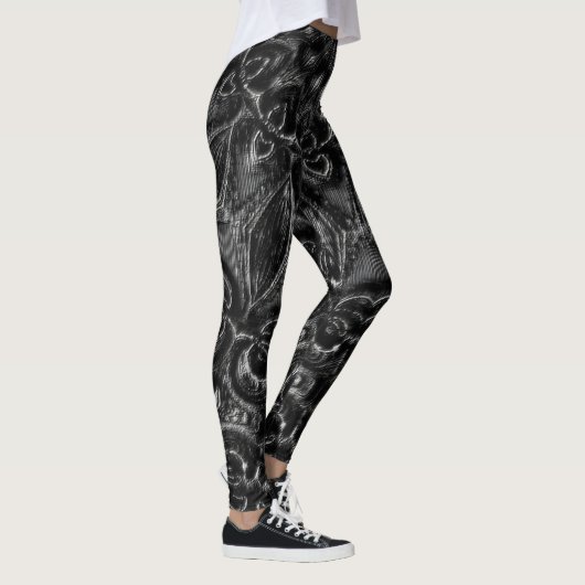 Charcoal Mandala Leggings (Rechts)