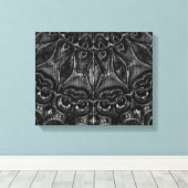 Charcoal Mandala Leinwanddruck (Insitu (Holzboden))