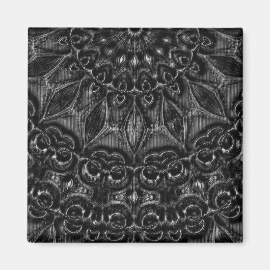 Charcoal Mandala Magnet (Vorne)