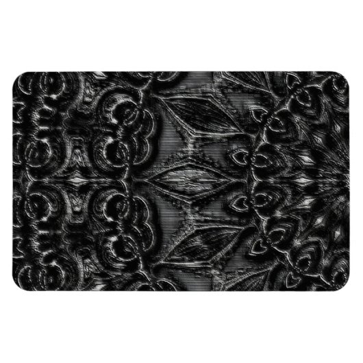 Charcoal Mandala Magnet (Horizontal)
