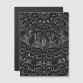 Charcoal Mandala Magnetkarte (Vorne/Hinten)