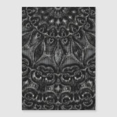 Charcoal Mandala Magnetkarte (Vorderseite)