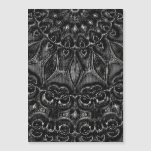 Charcoal Mandala Magnetkarte