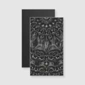 Charcoal Mandala Magnetkarte (Vorne/Hinten)