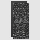 Charcoal Mandala Magnetkarte (Vorne/Hinten)