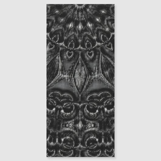 Charcoal Mandala Magnetkarte (Vorderseite)