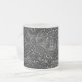 Charcoal Mandala Mattglastasse (Vorderseite Links)